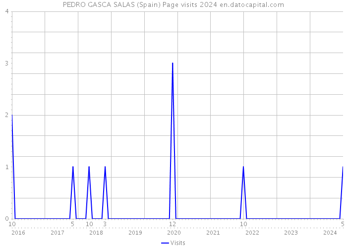 PEDRO GASCA SALAS (Spain) Page visits 2024 