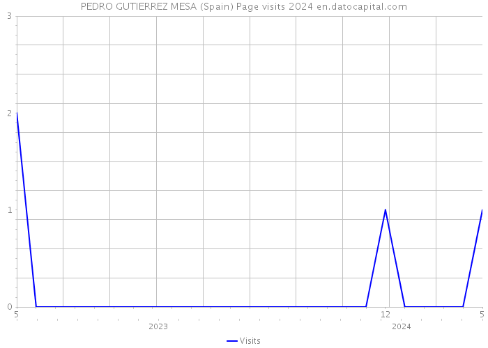 PEDRO GUTIERREZ MESA (Spain) Page visits 2024 