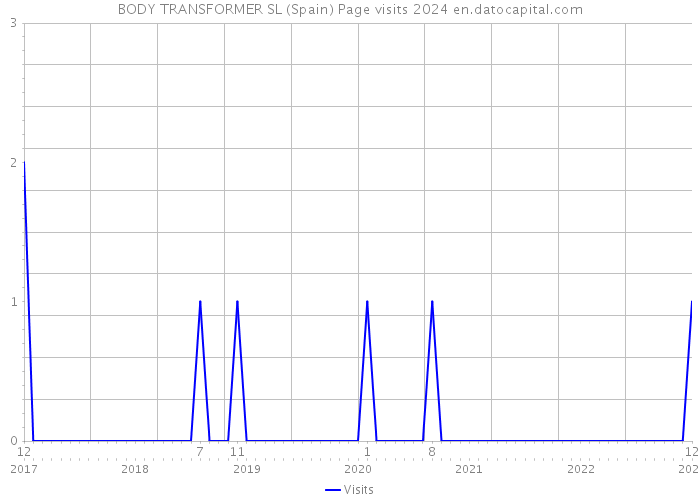 BODY TRANSFORMER SL (Spain) Page visits 2024 