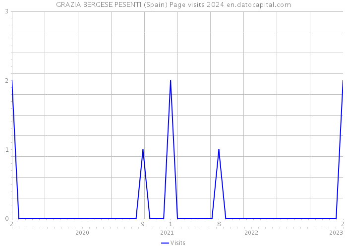 GRAZIA BERGESE PESENTI (Spain) Page visits 2024 