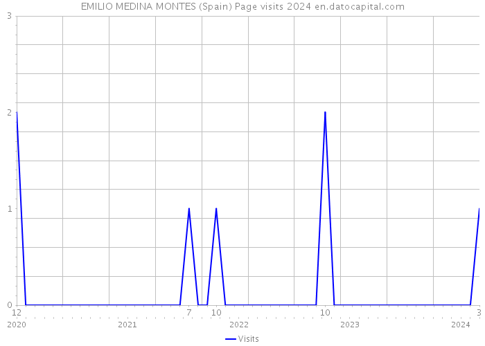 EMILIO MEDINA MONTES (Spain) Page visits 2024 