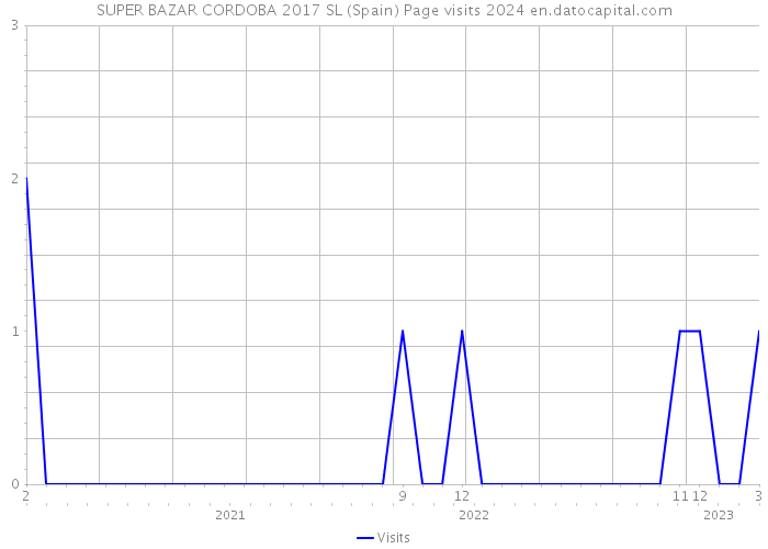 SUPER BAZAR CORDOBA 2017 SL (Spain) Page visits 2024 