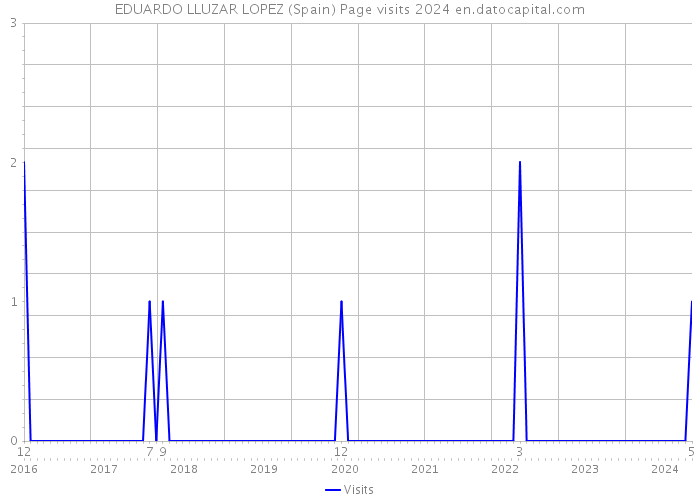 EDUARDO LLUZAR LOPEZ (Spain) Page visits 2024 