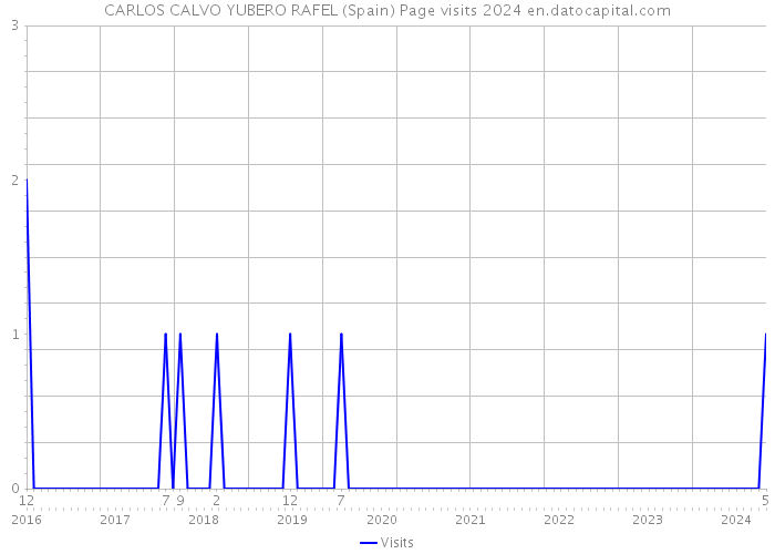 CARLOS CALVO YUBERO RAFEL (Spain) Page visits 2024 