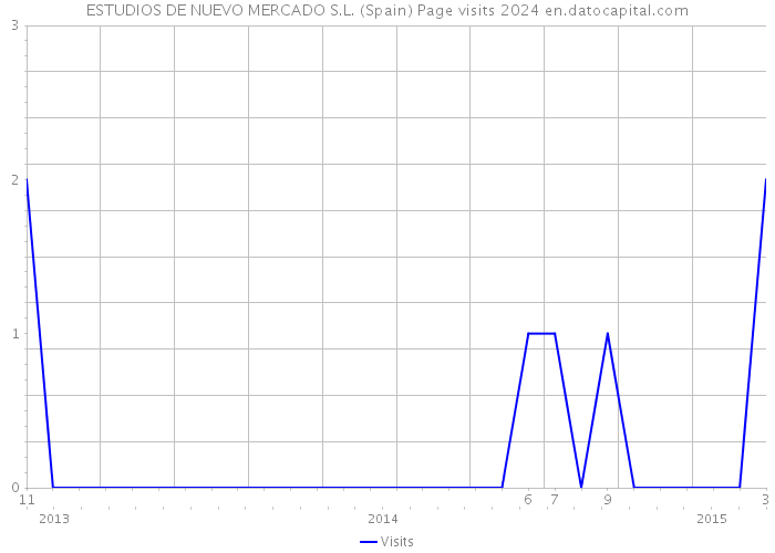 ESTUDIOS DE NUEVO MERCADO S.L. (Spain) Page visits 2024 