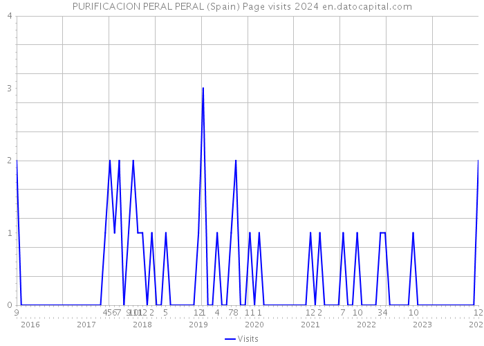 PURIFICACION PERAL PERAL (Spain) Page visits 2024 