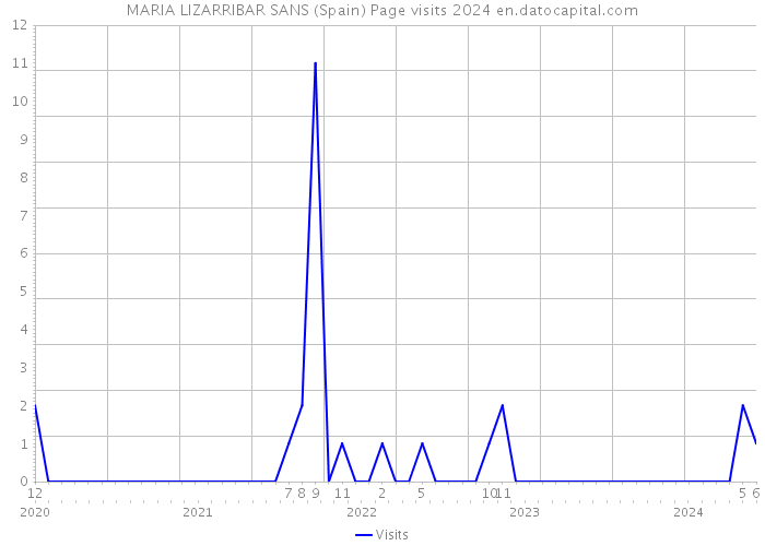 MARIA LIZARRIBAR SANS (Spain) Page visits 2024 