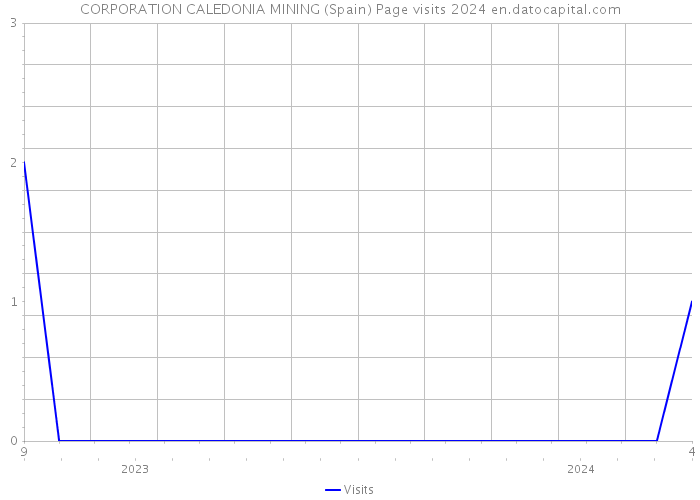 CORPORATION CALEDONIA MINING (Spain) Page visits 2024 