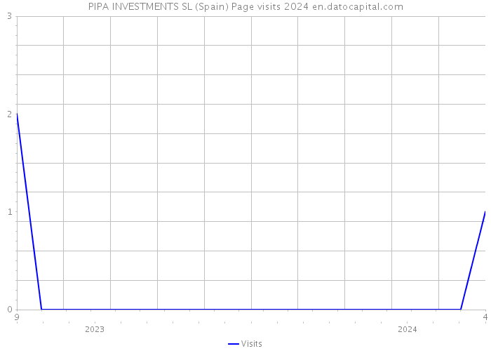 PIPA INVESTMENTS SL (Spain) Page visits 2024 