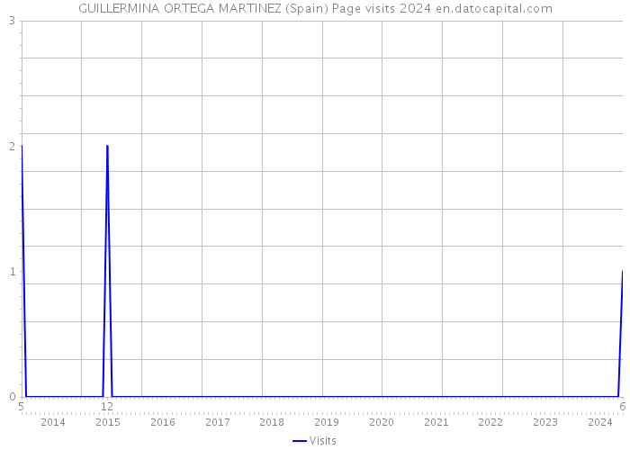 GUILLERMINA ORTEGA MARTINEZ (Spain) Page visits 2024 