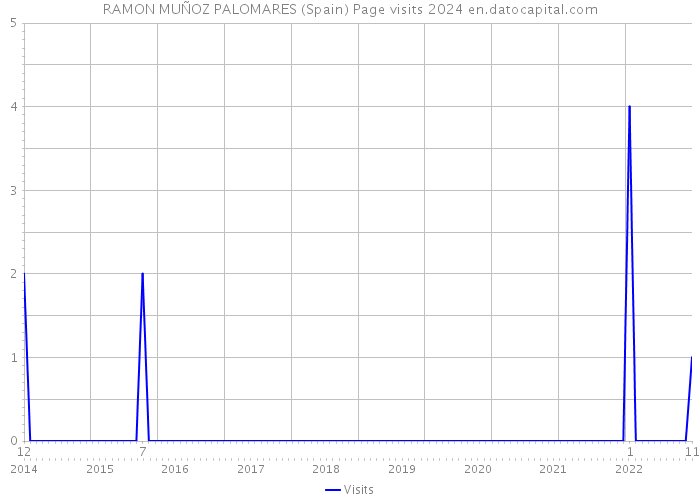RAMON MUÑOZ PALOMARES (Spain) Page visits 2024 