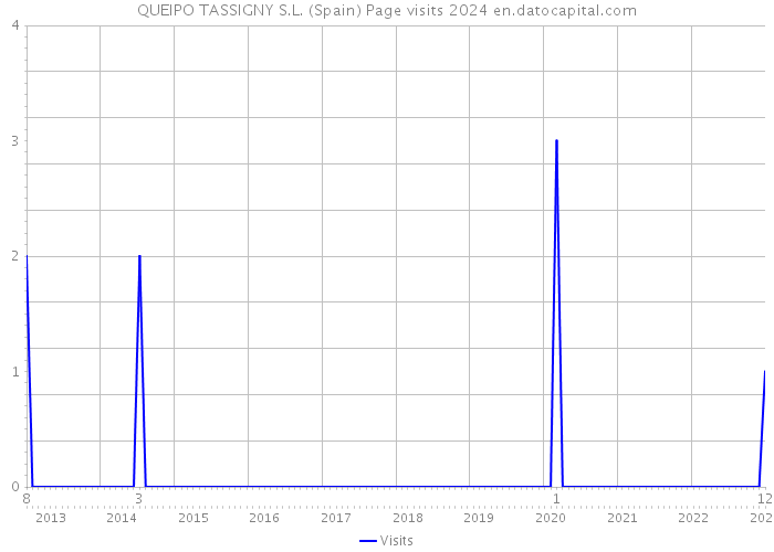 QUEIPO TASSIGNY S.L. (Spain) Page visits 2024 