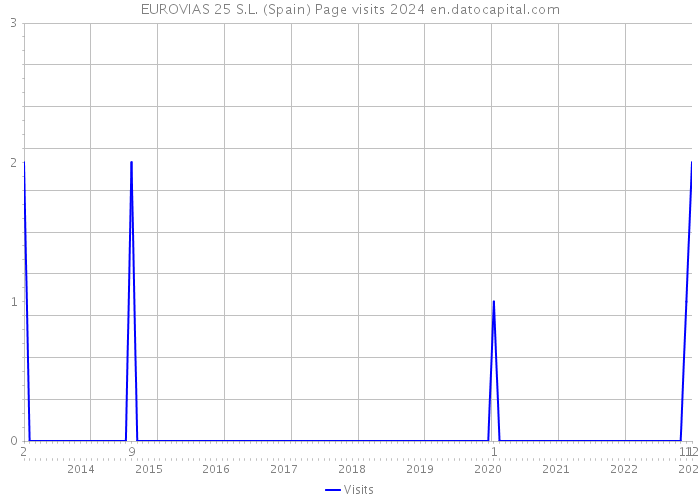 EUROVIAS 25 S.L. (Spain) Page visits 2024 