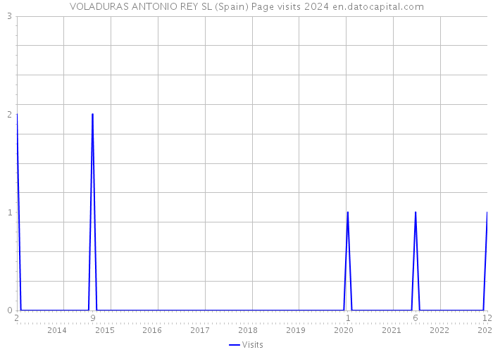 VOLADURAS ANTONIO REY SL (Spain) Page visits 2024 