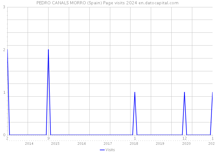 PEDRO CANALS MORRO (Spain) Page visits 2024 
