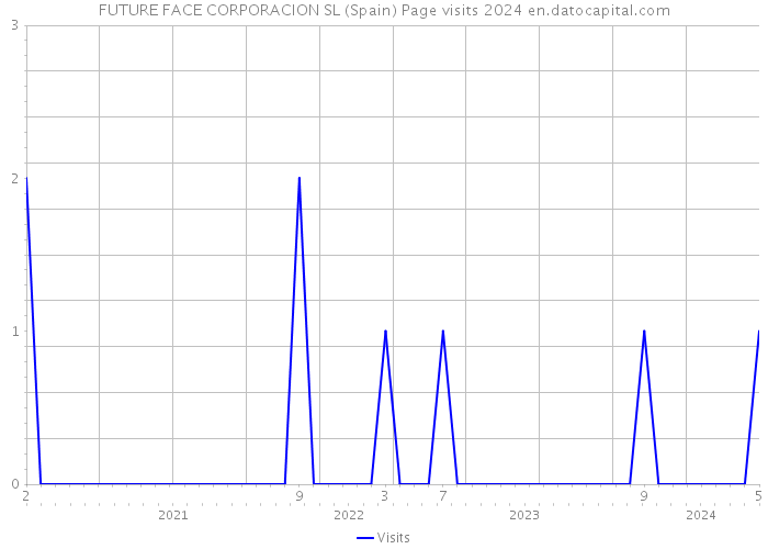 FUTURE FACE CORPORACION SL (Spain) Page visits 2024 