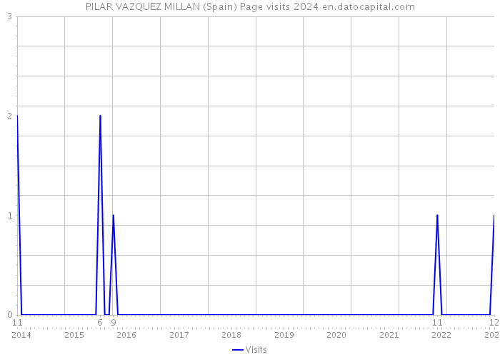 PILAR VAZQUEZ MILLAN (Spain) Page visits 2024 