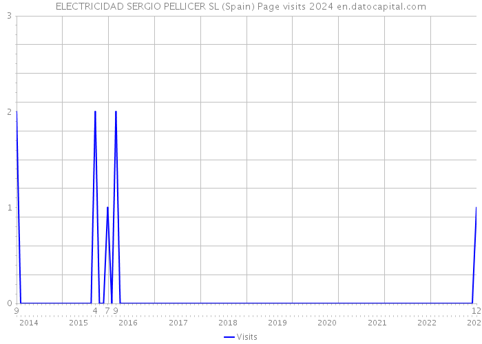 ELECTRICIDAD SERGIO PELLICER SL (Spain) Page visits 2024 