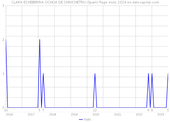 CLARA ECHEBERRIA OCHOA DE CHINCHETRU (Spain) Page visits 2024 