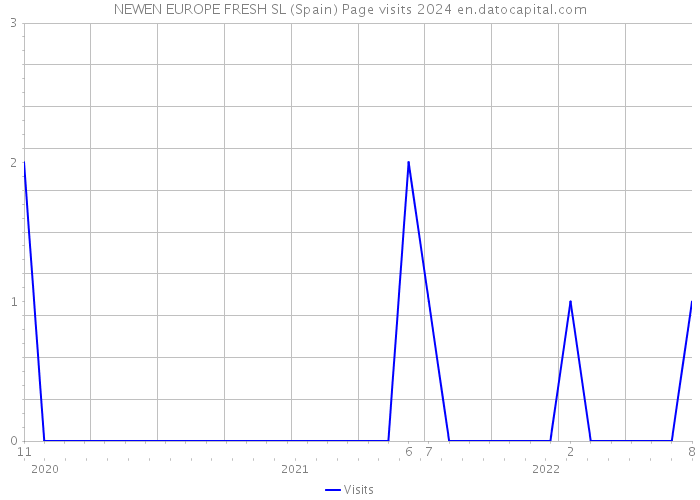 NEWEN EUROPE FRESH SL (Spain) Page visits 2024 