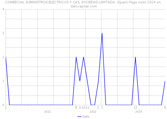 COMERCIAL SUMINISTROS ELECTRICOS Y GAS, SOCIEDAD LIMITADA. (Spain) Page visits 2024 