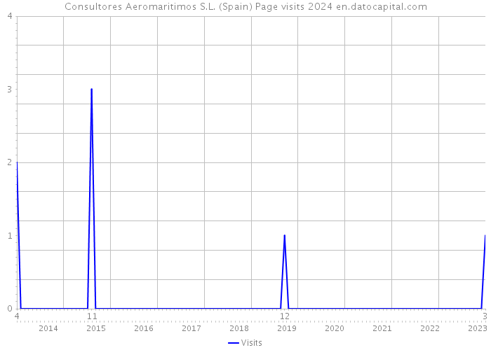Consultores Aeromaritimos S.L. (Spain) Page visits 2024 