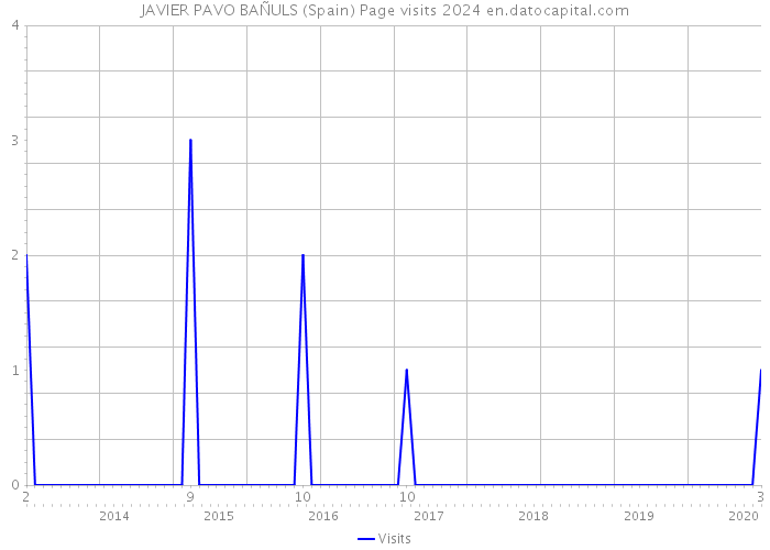 JAVIER PAVO BAÑULS (Spain) Page visits 2024 