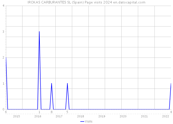 IROKAS CARBURANTES SL (Spain) Page visits 2024 