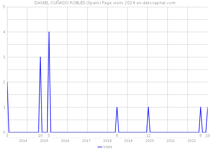 DANIEL CUÑADO ROBLES (Spain) Page visits 2024 