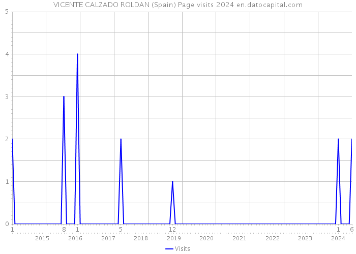 VICENTE CALZADO ROLDAN (Spain) Page visits 2024 