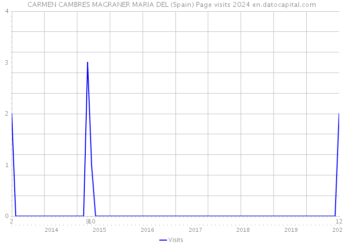 CARMEN CAMBRES MAGRANER MARIA DEL (Spain) Page visits 2024 