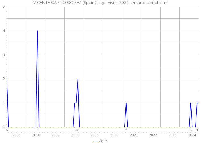 VICENTE CARPIO GOMEZ (Spain) Page visits 2024 
