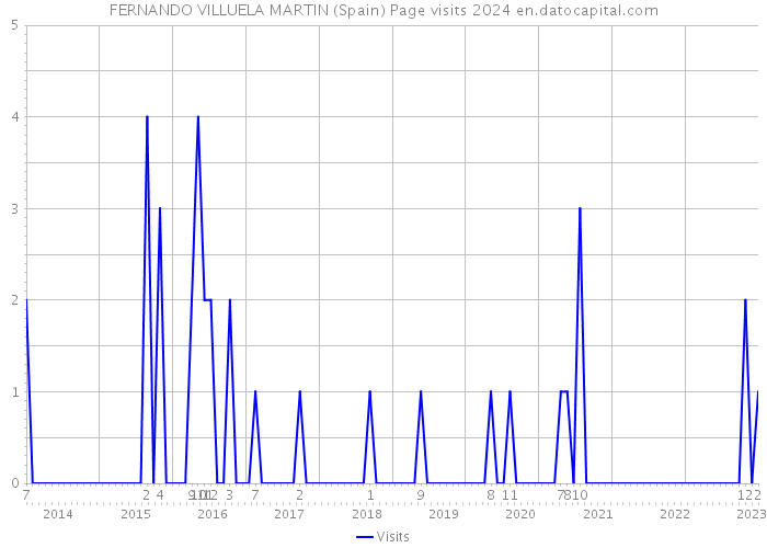 FERNANDO VILLUELA MARTIN (Spain) Page visits 2024 