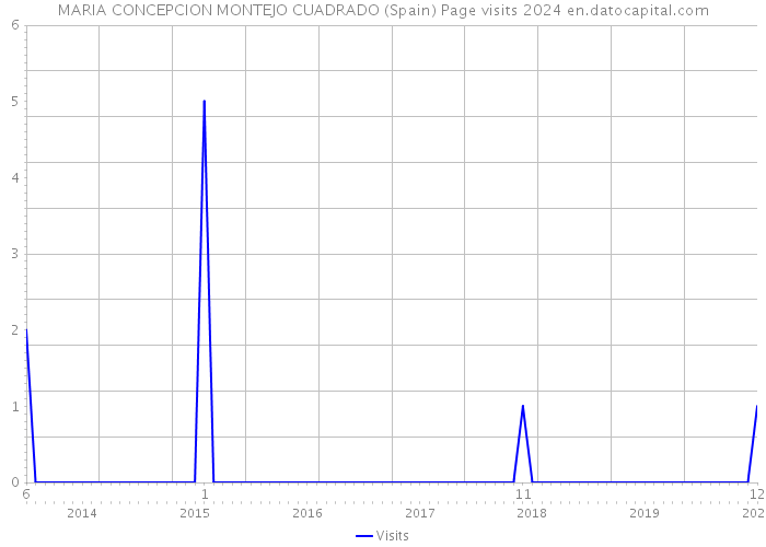 MARIA CONCEPCION MONTEJO CUADRADO (Spain) Page visits 2024 