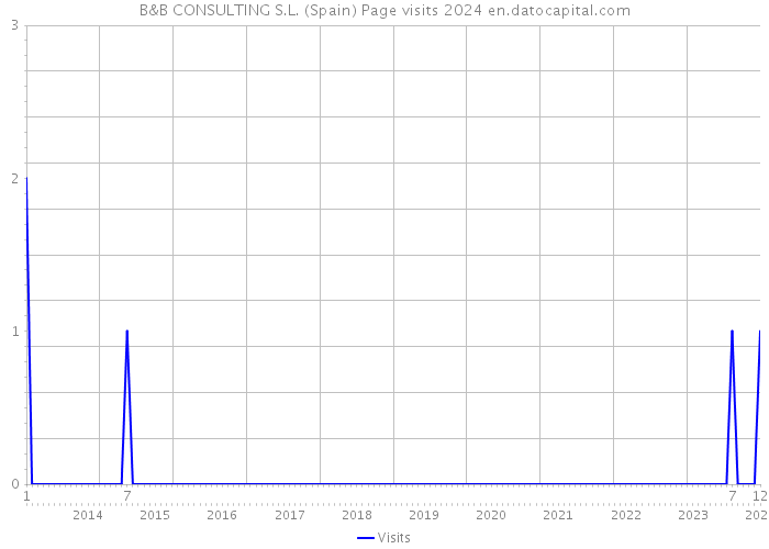 B&B CONSULTING S.L. (Spain) Page visits 2024 