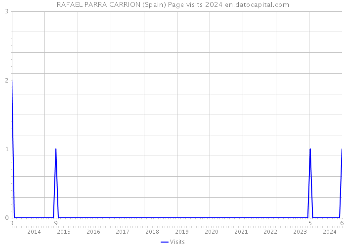 RAFAEL PARRA CARRION (Spain) Page visits 2024 
