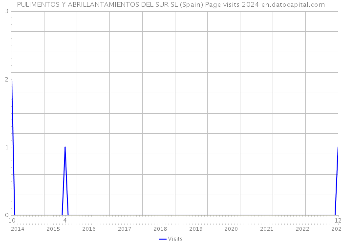 PULIMENTOS Y ABRILLANTAMIENTOS DEL SUR SL (Spain) Page visits 2024 