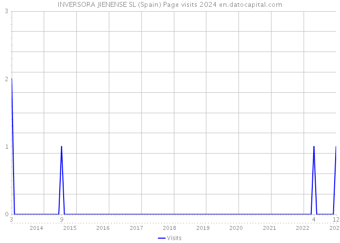 INVERSORA JIENENSE SL (Spain) Page visits 2024 
