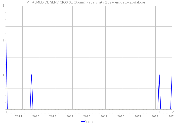 VITALMED DE SERVICIOS SL (Spain) Page visits 2024 
