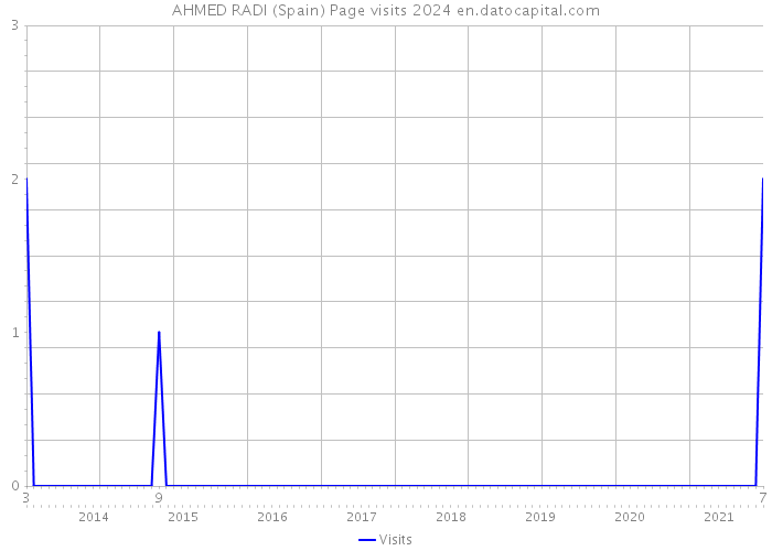 AHMED RADI (Spain) Page visits 2024 