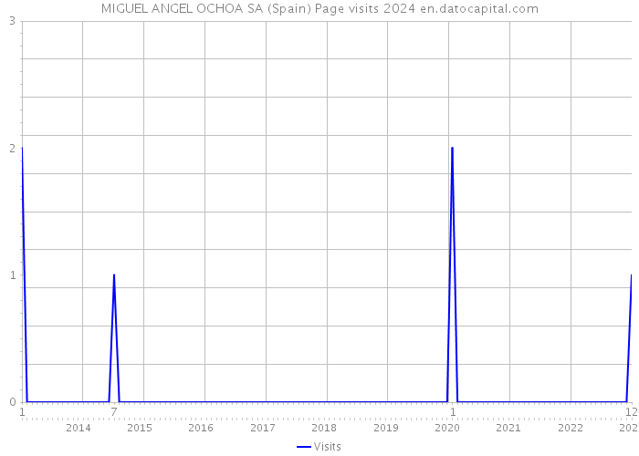 MIGUEL ANGEL OCHOA SA (Spain) Page visits 2024 