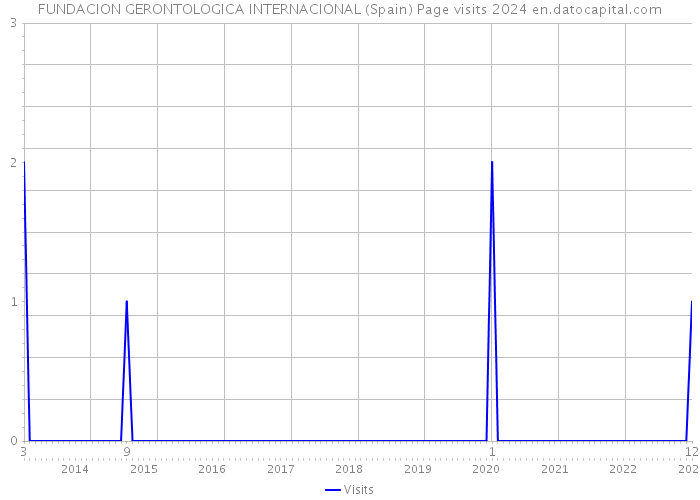 FUNDACION GERONTOLOGICA INTERNACIONAL (Spain) Page visits 2024 