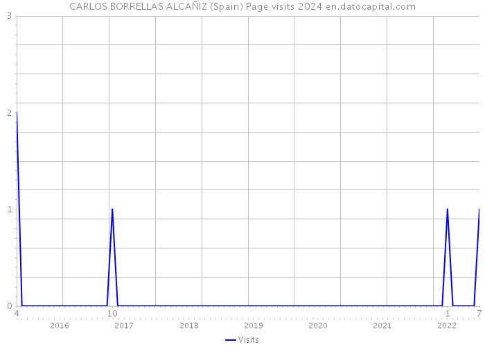 CARLOS BORRELLAS ALCAÑIZ (Spain) Page visits 2024 
