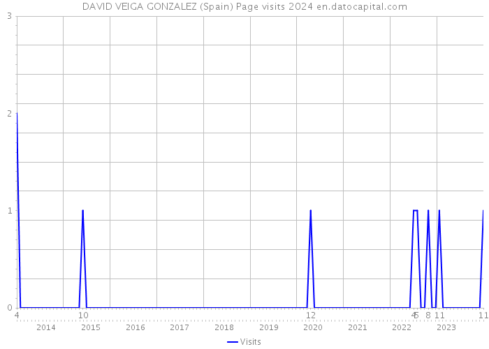 DAVID VEIGA GONZALEZ (Spain) Page visits 2024 
