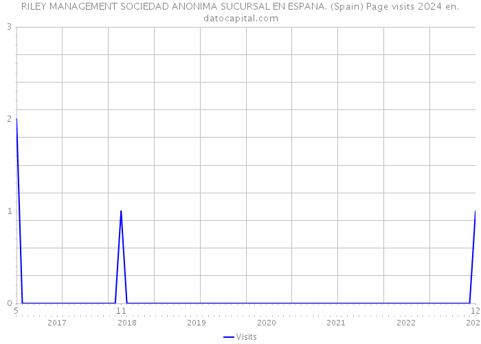RILEY MANAGEMENT SOCIEDAD ANONIMA SUCURSAL EN ESPANA. (Spain) Page visits 2024 