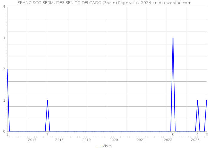 FRANCISCO BERMUDEZ BENITO DELGADO (Spain) Page visits 2024 