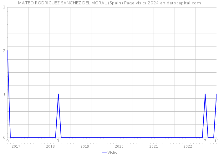 MATEO RODRIGUEZ SANCHEZ DEL MORAL (Spain) Page visits 2024 