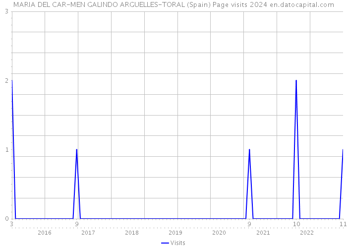 MARIA DEL CAR-MEN GALINDO ARGUELLES-TORAL (Spain) Page visits 2024 