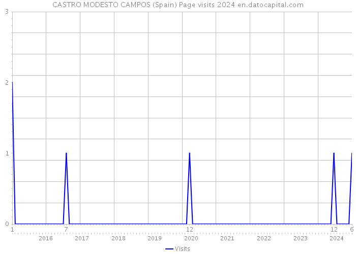 CASTRO MODESTO CAMPOS (Spain) Page visits 2024 
