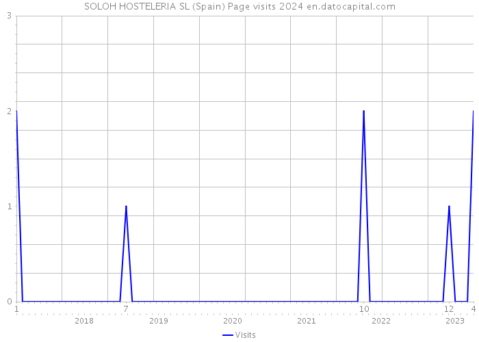 SOLOH HOSTELERIA SL (Spain) Page visits 2024 